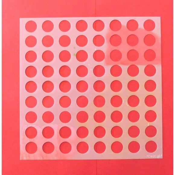 7 Mixed Craft Stencils Scrapbooking DIY Projects Geometric Shapes Dots Chevron - Picture 7 of 8